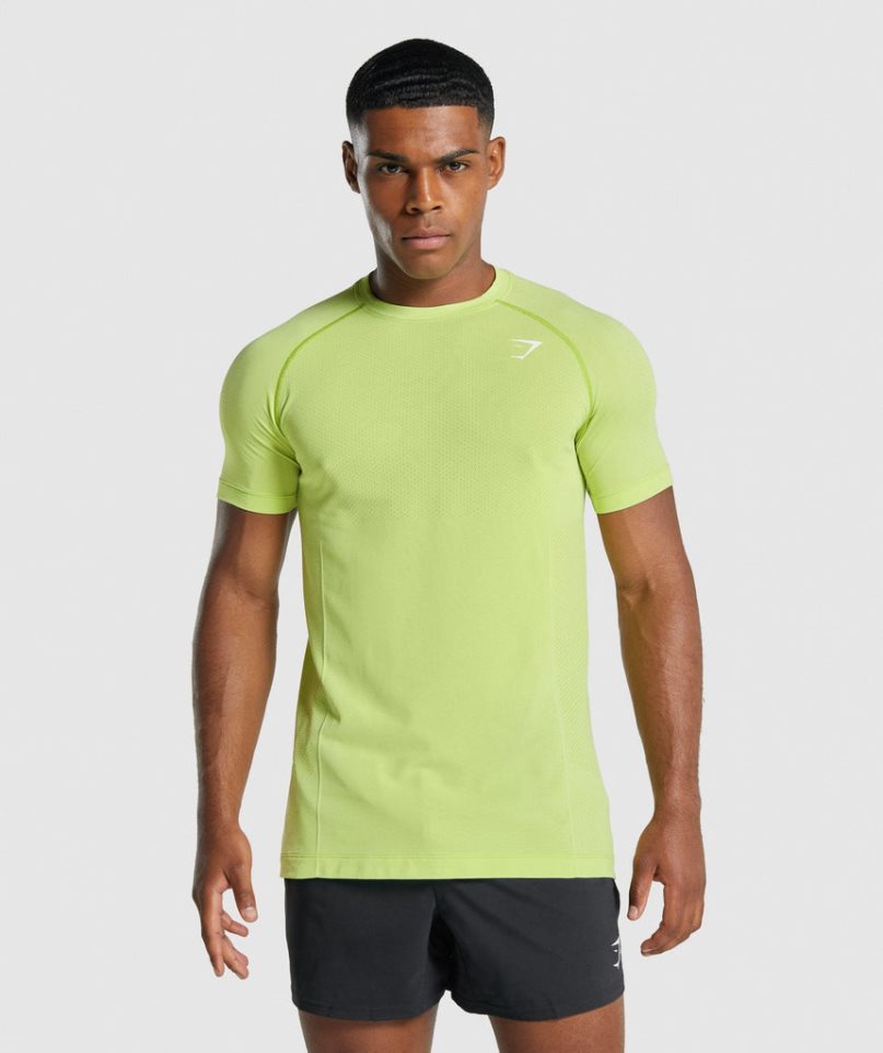 Gymshark Vital Light Seamless T-shirts Herren Gelb | 82395VQOC