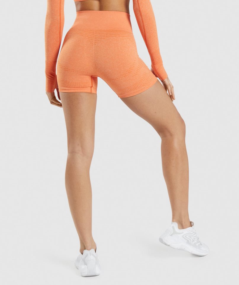 Gymshark Vital Seamless 2.0 Kurze Hose Damen Orange | 10856WJXO