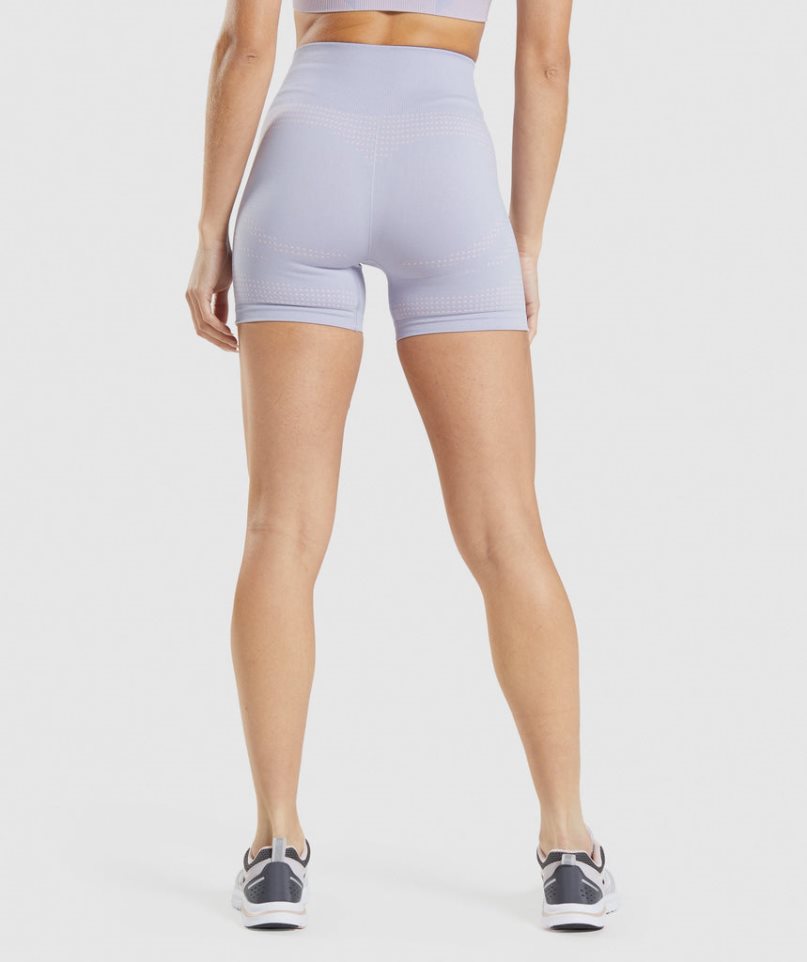 Gymshark Vital Seamless 2.0 Kurze Hose Damen Hellblau | 43295AIKQ