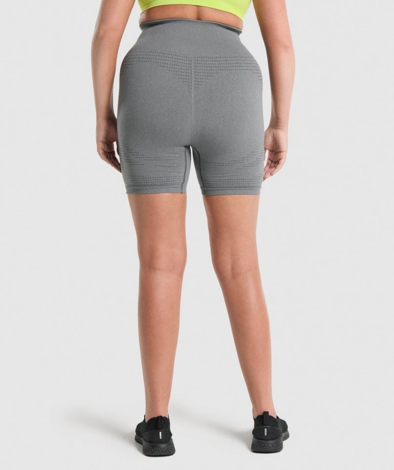 Gymshark Vital Seamless 2.0 Kurze Hose Damen Grau | 47083UKWC