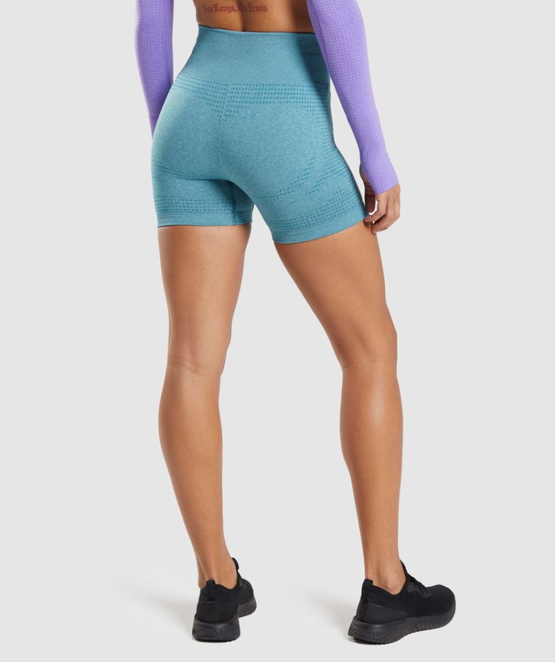 Gymshark Vital Seamless 2.0 Kurze Hose Damen Türkis | 62837ADYN