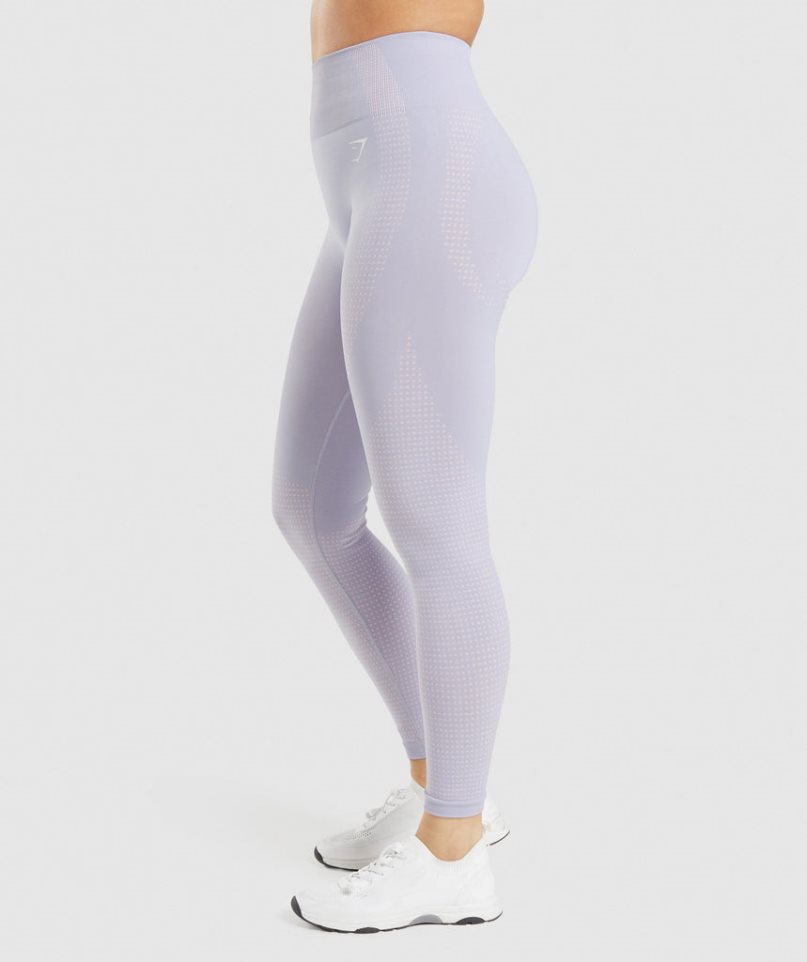 Gymshark Vital Seamless 2.0 Leggings Damen Hellblau | 02587ADSM