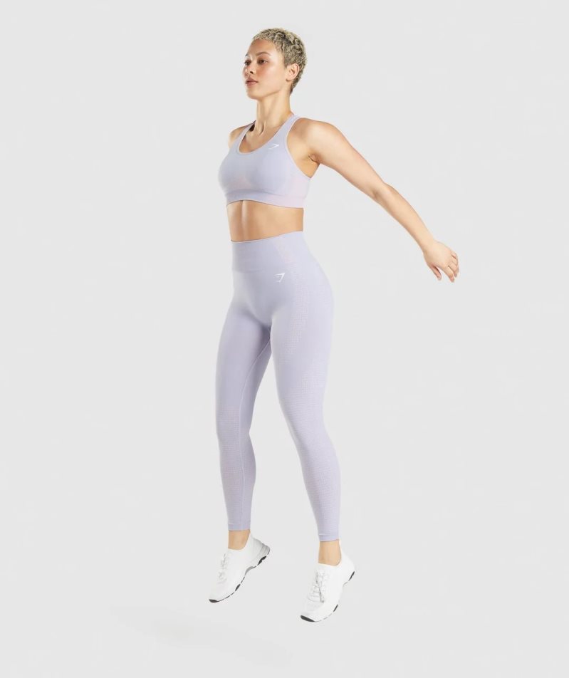 Gymshark Vital Seamless 2.0 Leggings Damen Hellblau | 02587ADSM