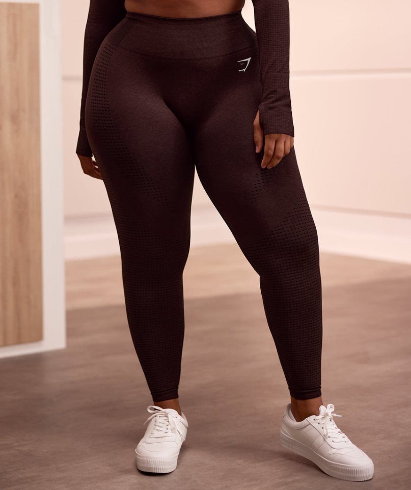 Gymshark Vital Seamless 2.0 Leggings Damen Dunkelbraun | 39580VIHZ