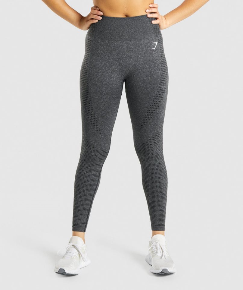 Gymshark Vital Seamless 2.0 Leggings Damen Grau | 40782MNRK