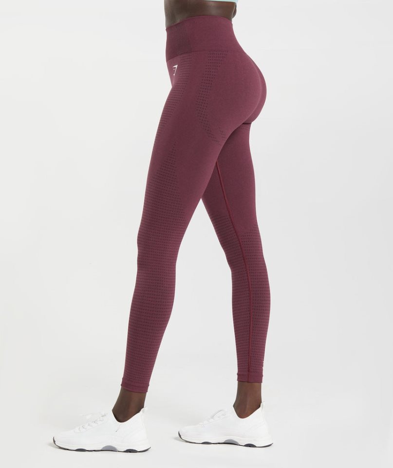 Gymshark Vital Seamless 2.0 Leggings Damen Bordeaux | 60984BNPY