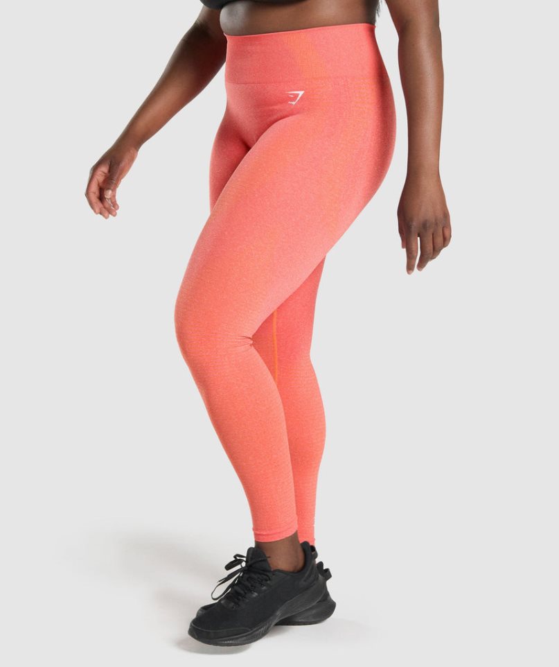 Gymshark Vital Seamless 2.0 Leggings Damen Orange | 63172BLTQ