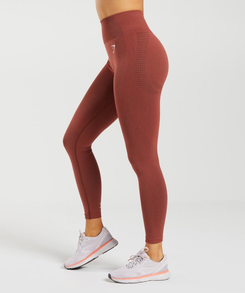 Gymshark Vital Seamless 2.0 Leggings Damen Braun | 90567ASUM