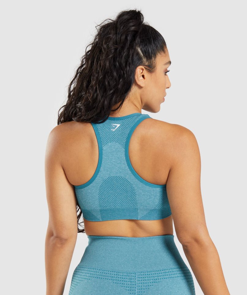 Gymshark Vital Seamless 2.0 Sport Bh Damen Türkis | 49207DBVC