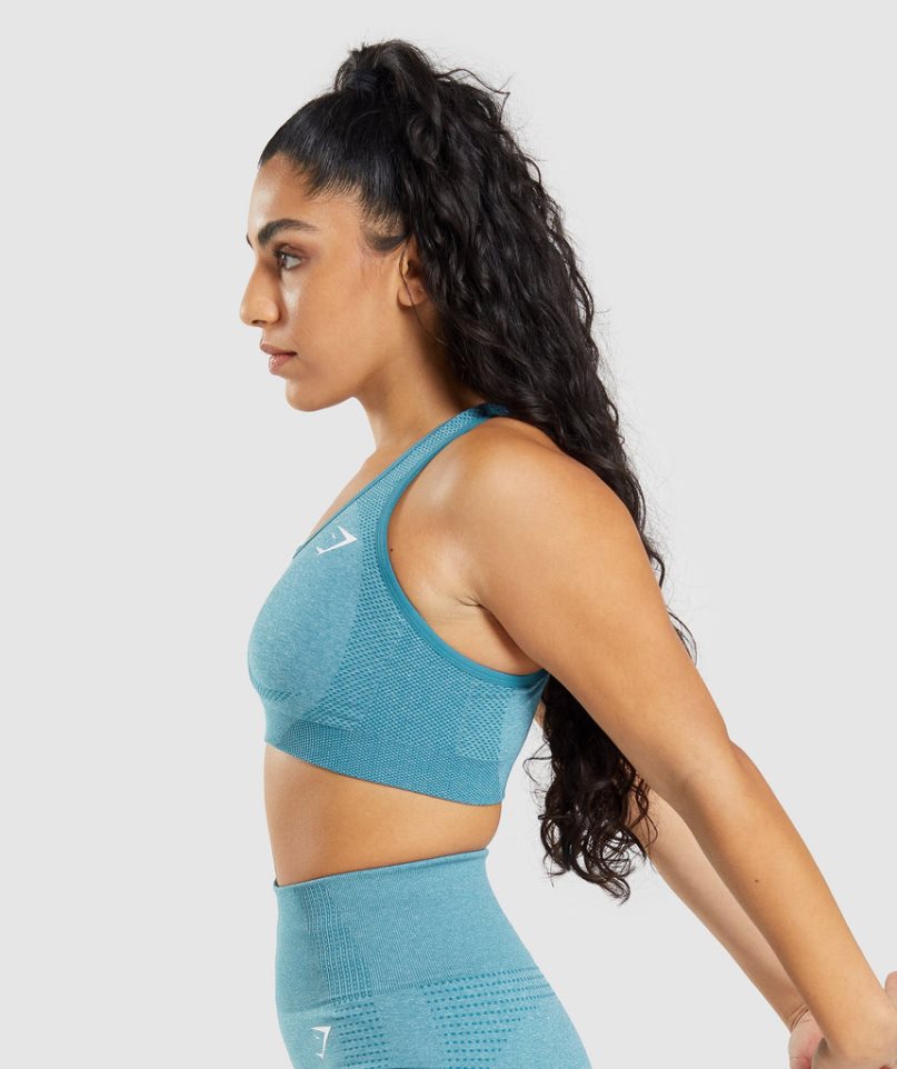 Gymshark Vital Seamless 2.0 Sport Bh Damen Türkis | 49207DBVC