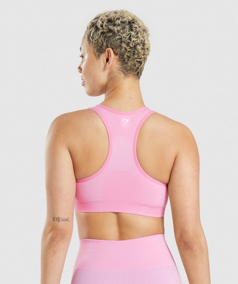 Gymshark Vital Seamless 2.0 Sport Bh Damen Rosa | 81972YOZF