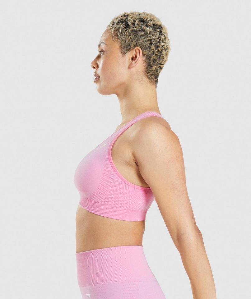 Gymshark Vital Seamless 2.0 Sport Bh Damen Rosa | 81972YOZF