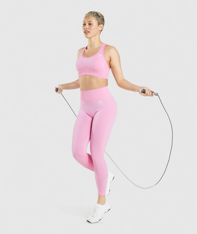 Gymshark Vital Seamless 2.0 Sport Bh Damen Rosa | 81972YOZF