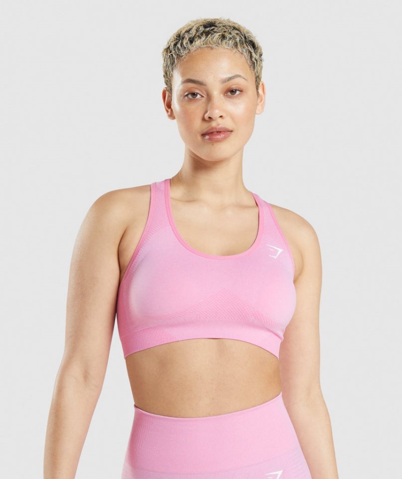 Gymshark Vital Seamless 2.0 Sport Bh Damen Rosa | 81972YOZF