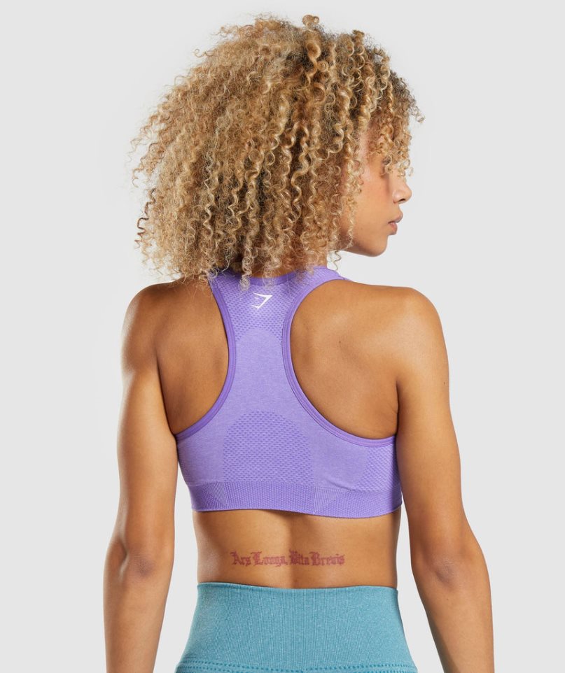 Gymshark Vital Seamless 2.0 Sport Bh Damen Helllila | 85624TPRV