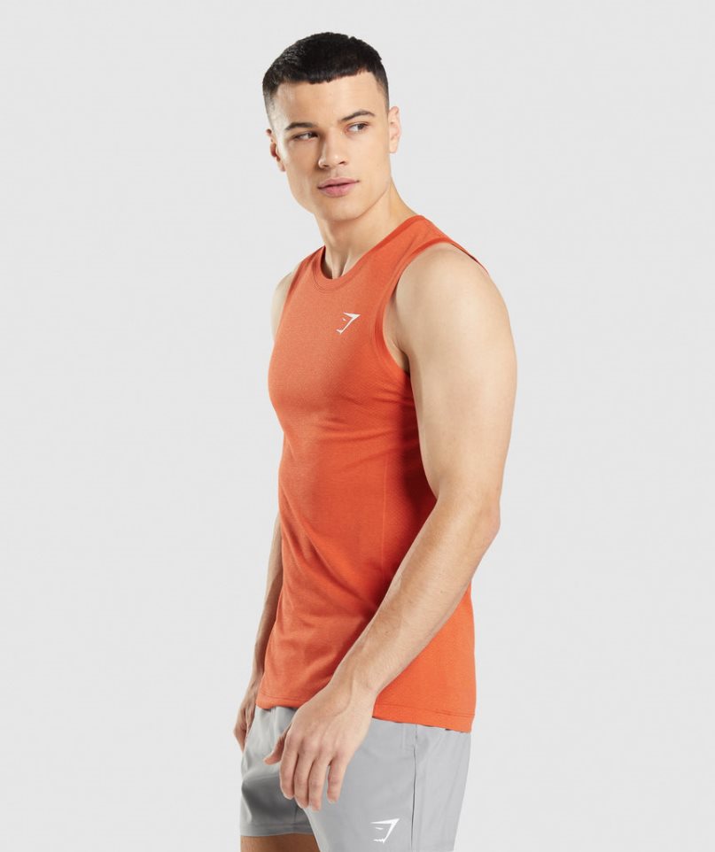 Gymshark Vital Seamless Light Muskelshirt Herren Orange | 17924KPWE