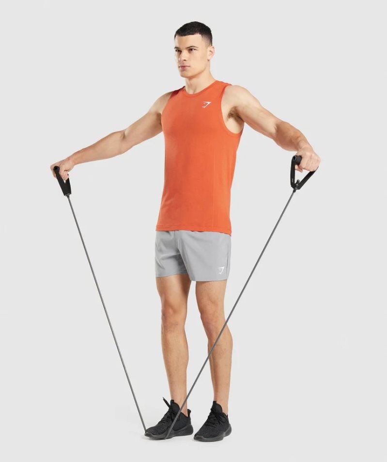 Gymshark Vital Seamless Light Muskelshirt Herren Orange | 17924KPWE