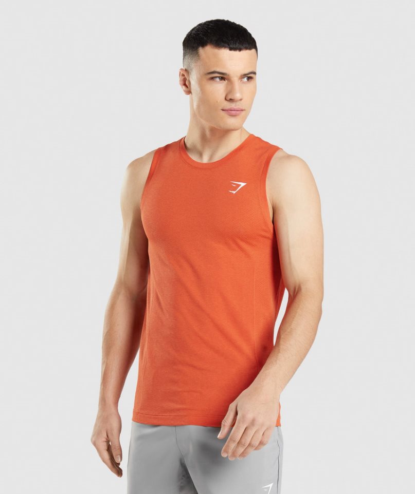 Gymshark Vital Seamless Light Muskelshirt Herren Orange | 17924KPWE