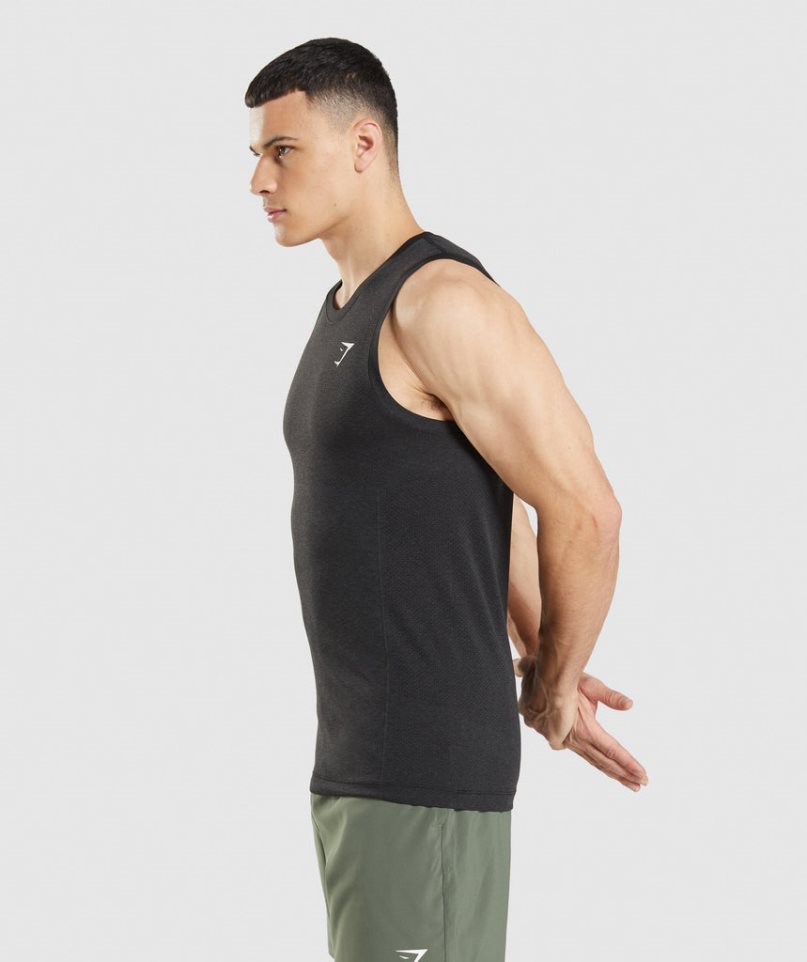 Gymshark Vital Seamless Light Muskelshirt Herren Schwarz | 47261WOTD