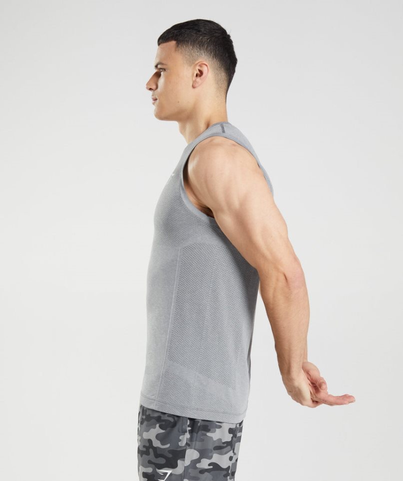 Gymshark Vital Seamless Light Muskelshirt Herren Grau | 47298OJSL