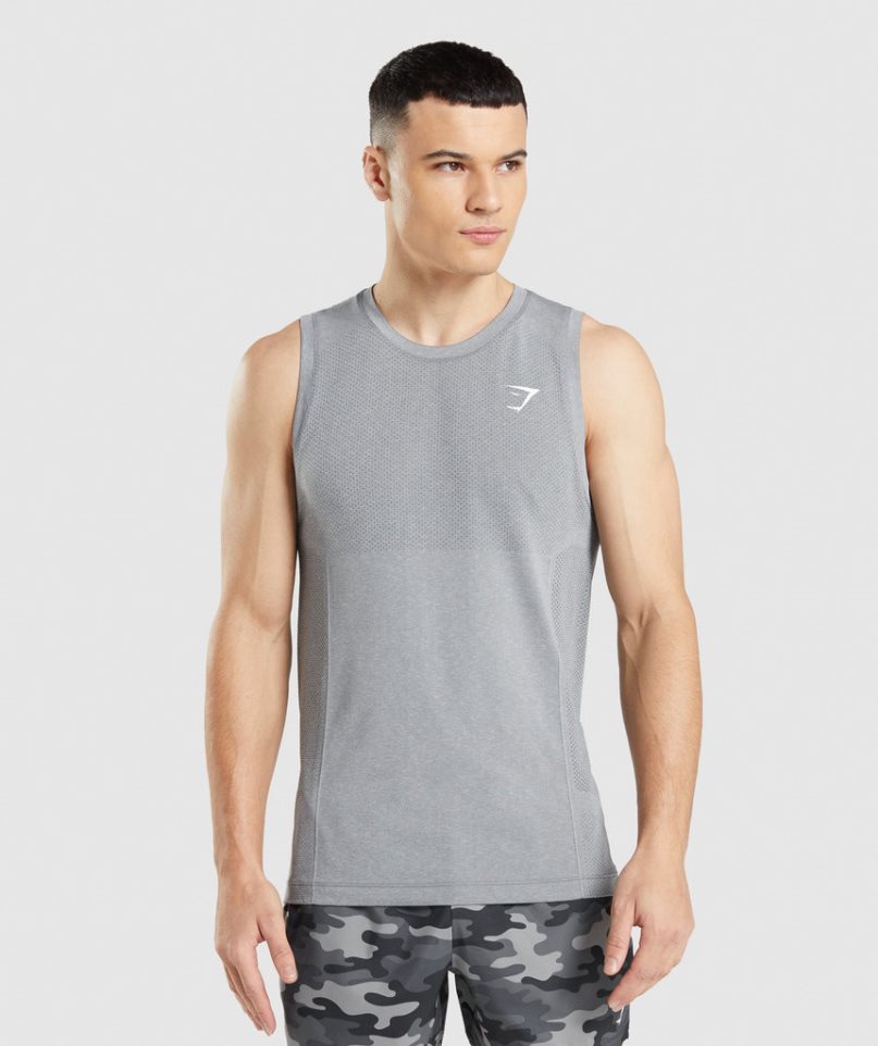 Gymshark Vital Seamless Light Muskelshirt Herren Grau | 47298OJSL