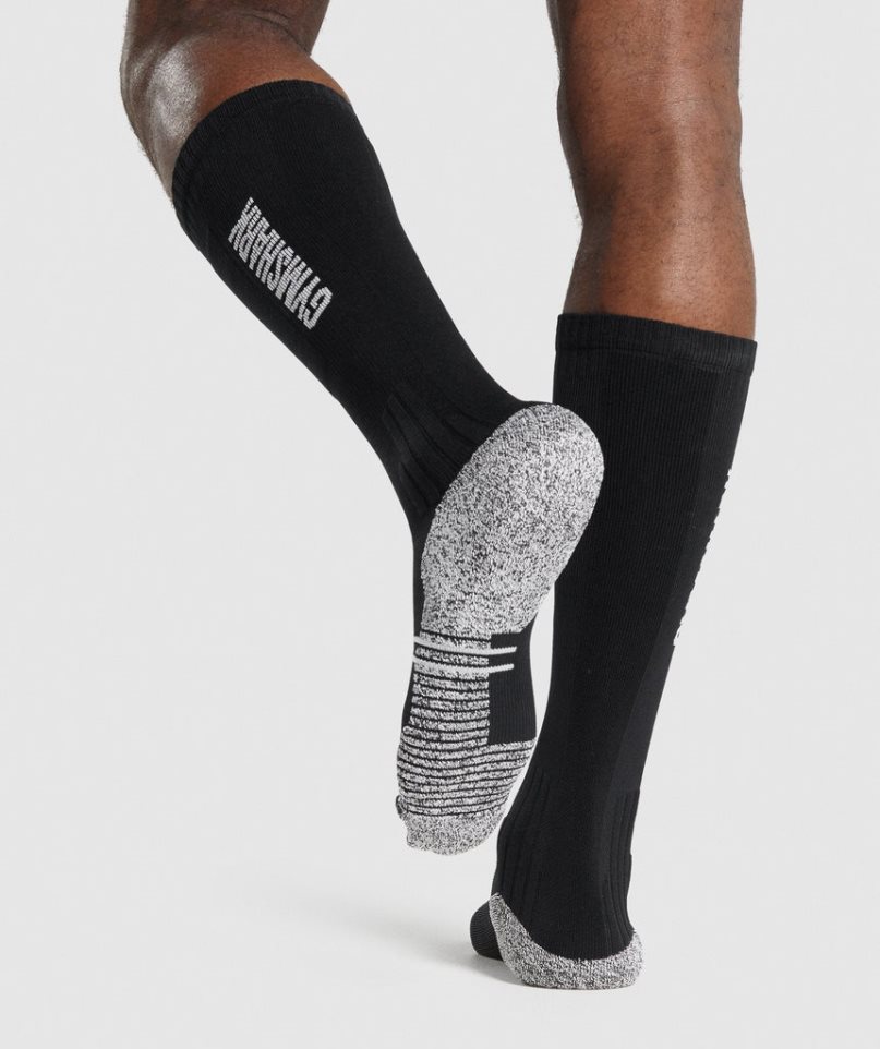 Gymshark Weightlifting Socken Schwarz | 79463LZNK