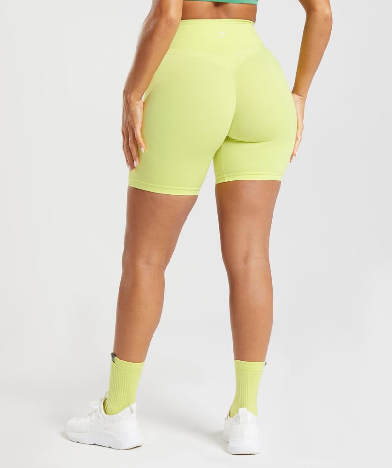 Gymshark Whitney Cycling Kurze Hose Damen Gelb | 34928EQPY