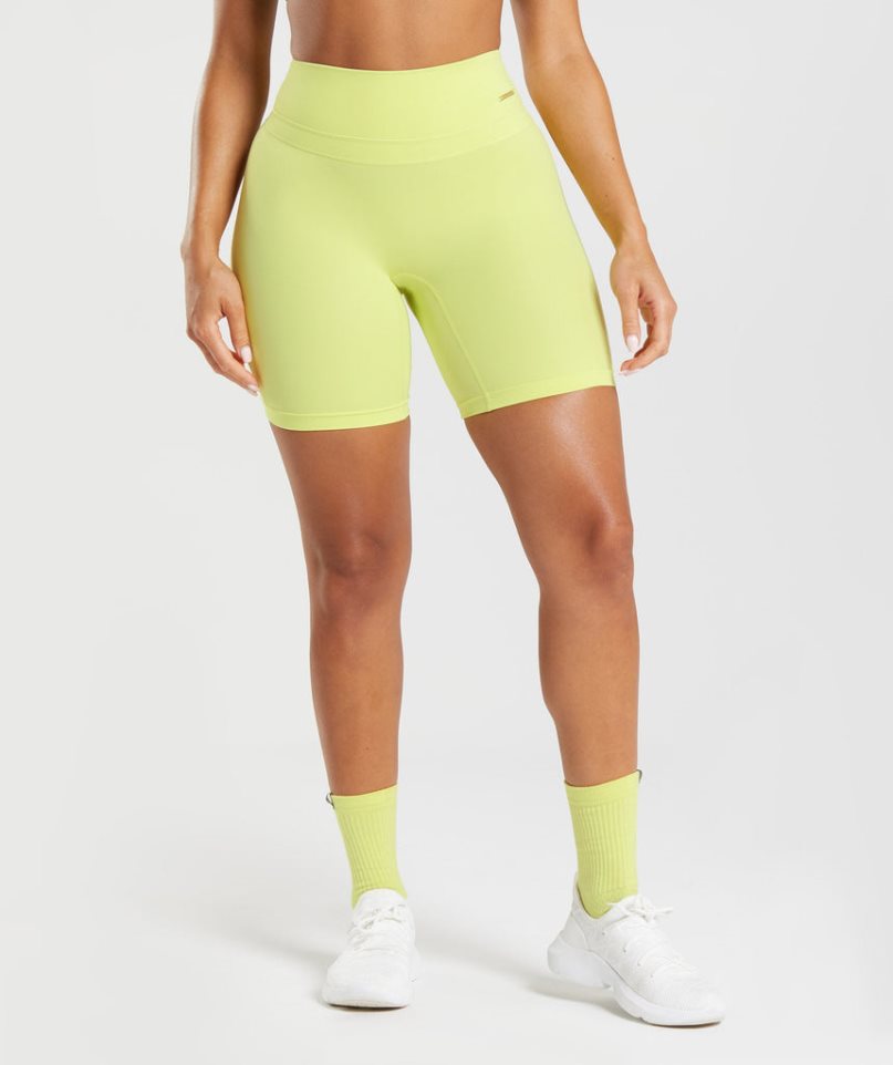 Gymshark Whitney Cycling Kurze Hose Damen Gelb | 34928EQPY