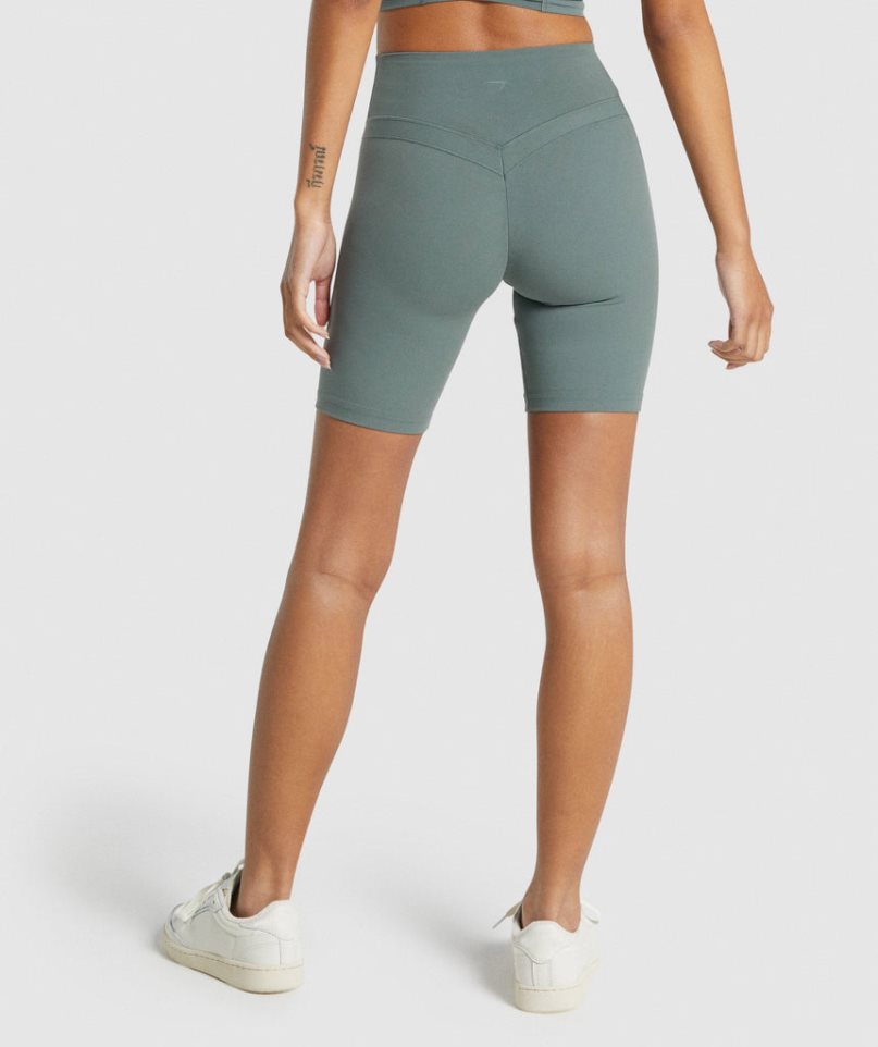 Gymshark Whitney Cycling Kurze Hose Damen Grün | 48765XAVU