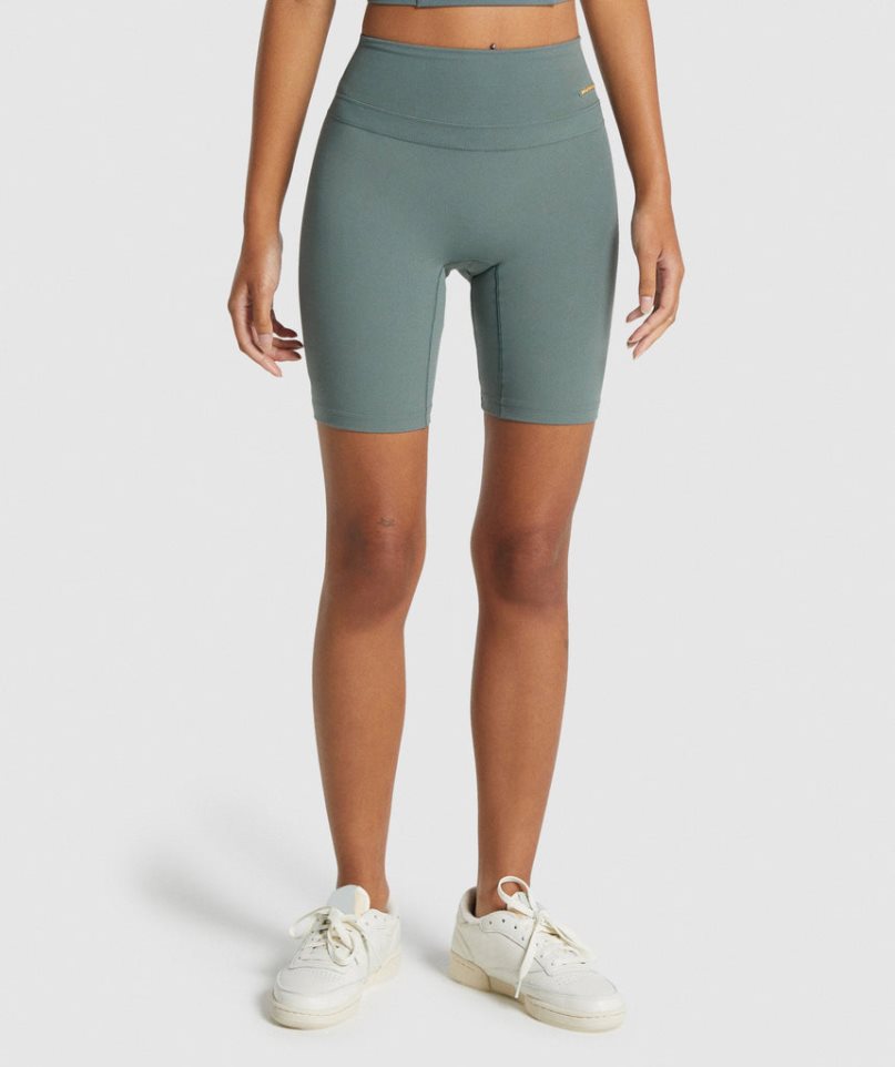 Gymshark Whitney Cycling Kurze Hose Damen Grün | 48765XAVU