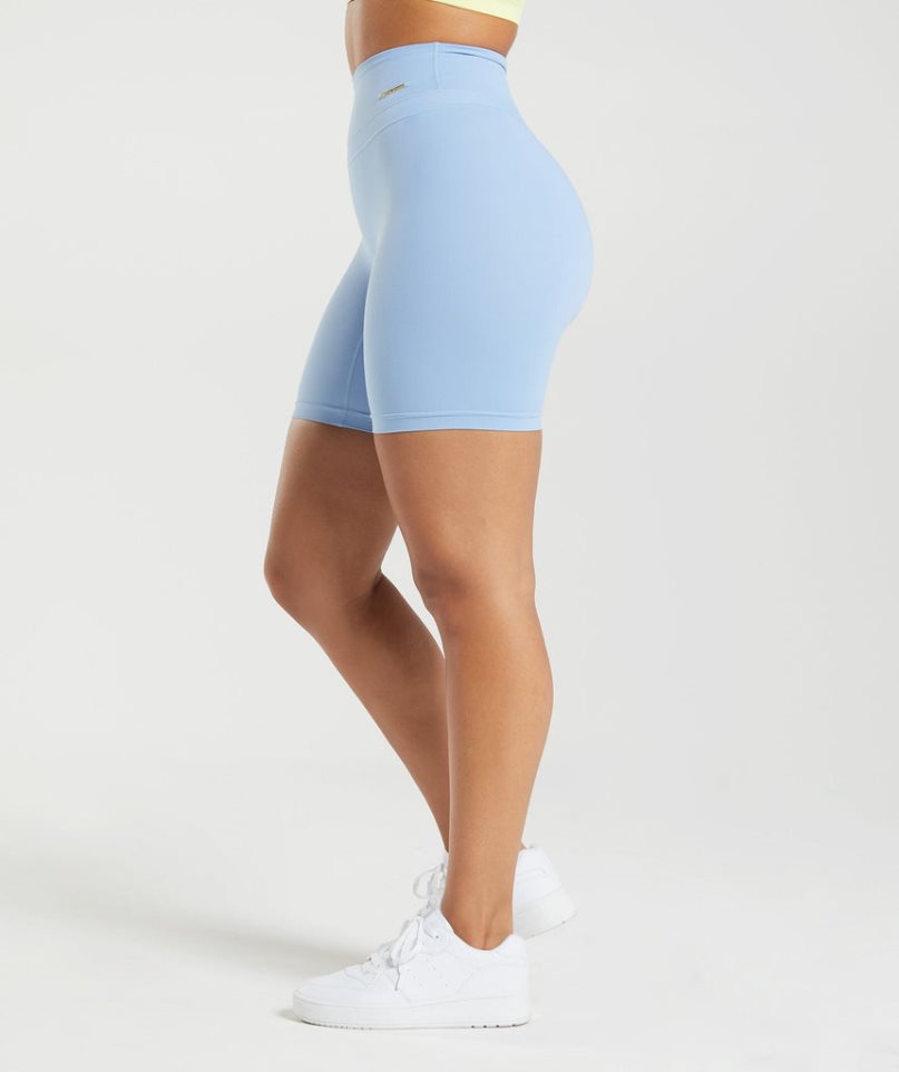 Gymshark Whitney Cycling Kurze Hose Damen Hellblau | 85761WYVE