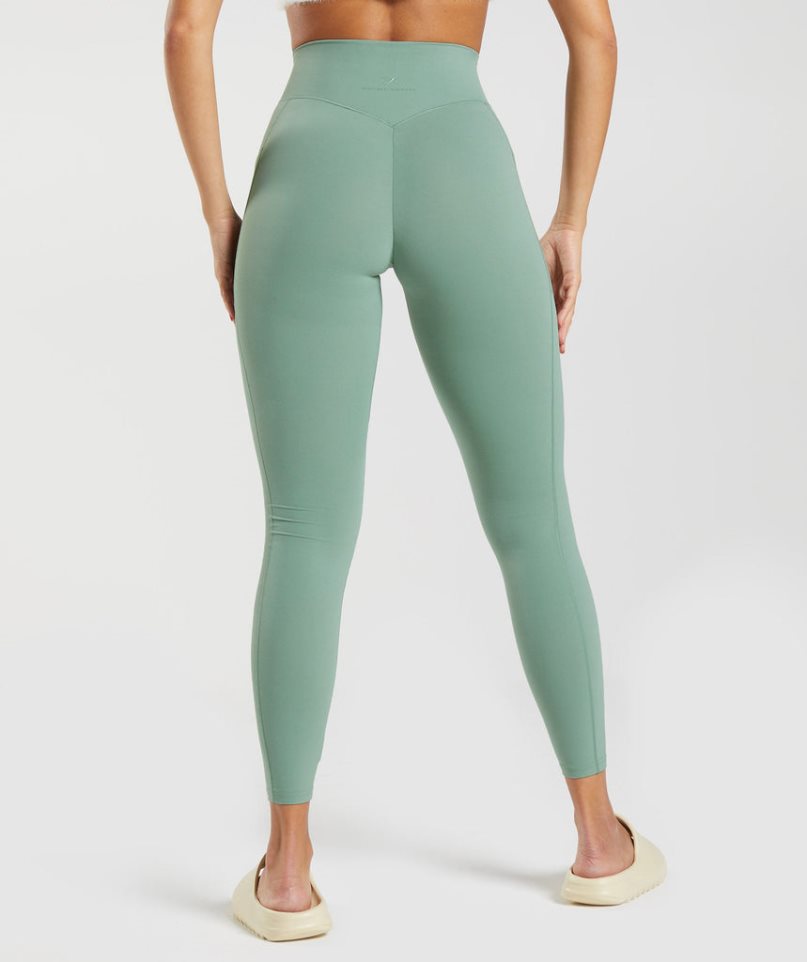 Gymshark Whitney Everyday Pocket Leggings Damen Grün | 18943DUKQ