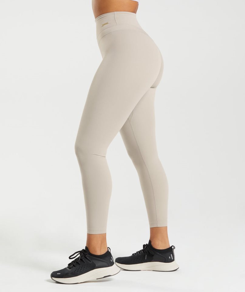 Gymshark Whitney High Rise Leggings Damen Hellgrau | 03762OABP