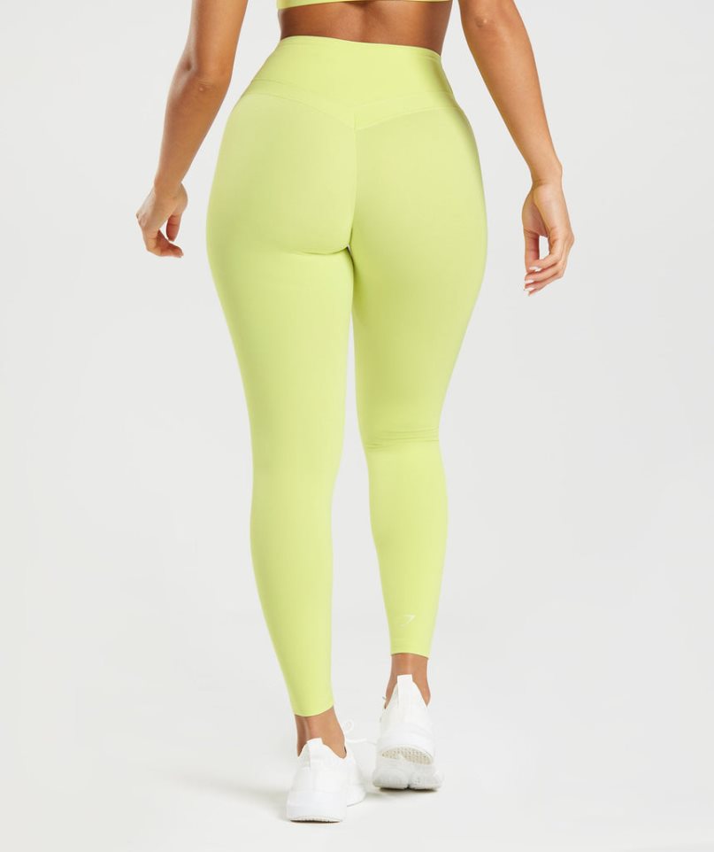 Gymshark Whitney High Rise Leggings Damen Gelb | 16852CYUS