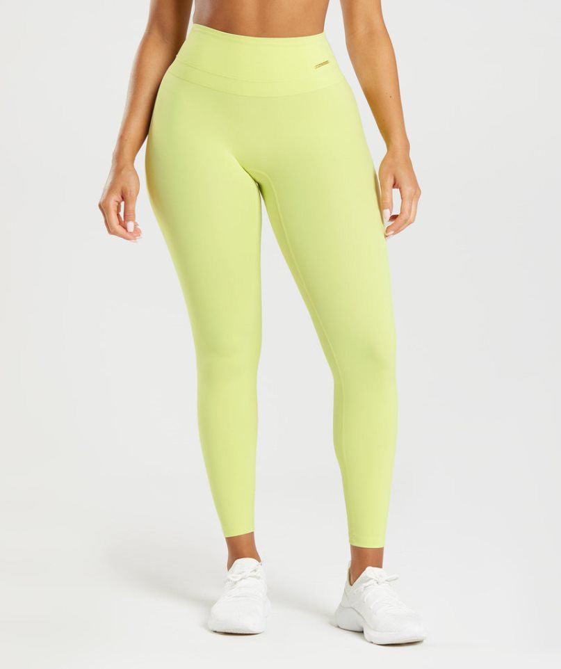 Gymshark Whitney High Rise Leggings Damen Gelb | 16852CYUS