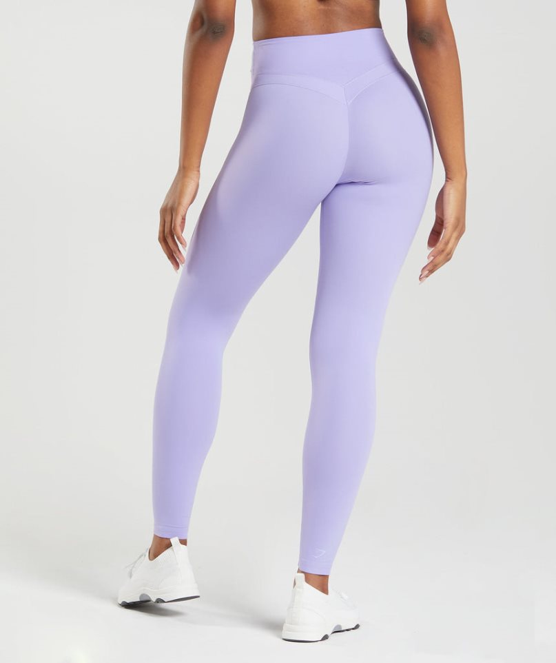 Gymshark Whitney High Rise Leggings Damen Helllila | 18476GJYS