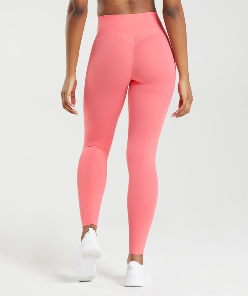 Gymshark Whitney High Rise Leggings Damen Rosa | 34928ZEUQ