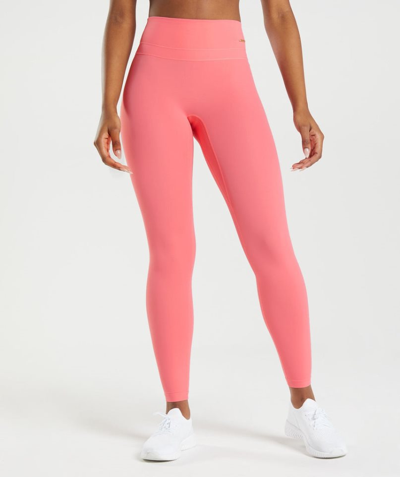 Gymshark Whitney High Rise Leggings Damen Rosa | 34928ZEUQ