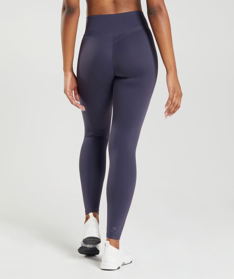 Gymshark Whitney High Rise Leggings Damen Navy | 38769YAFW