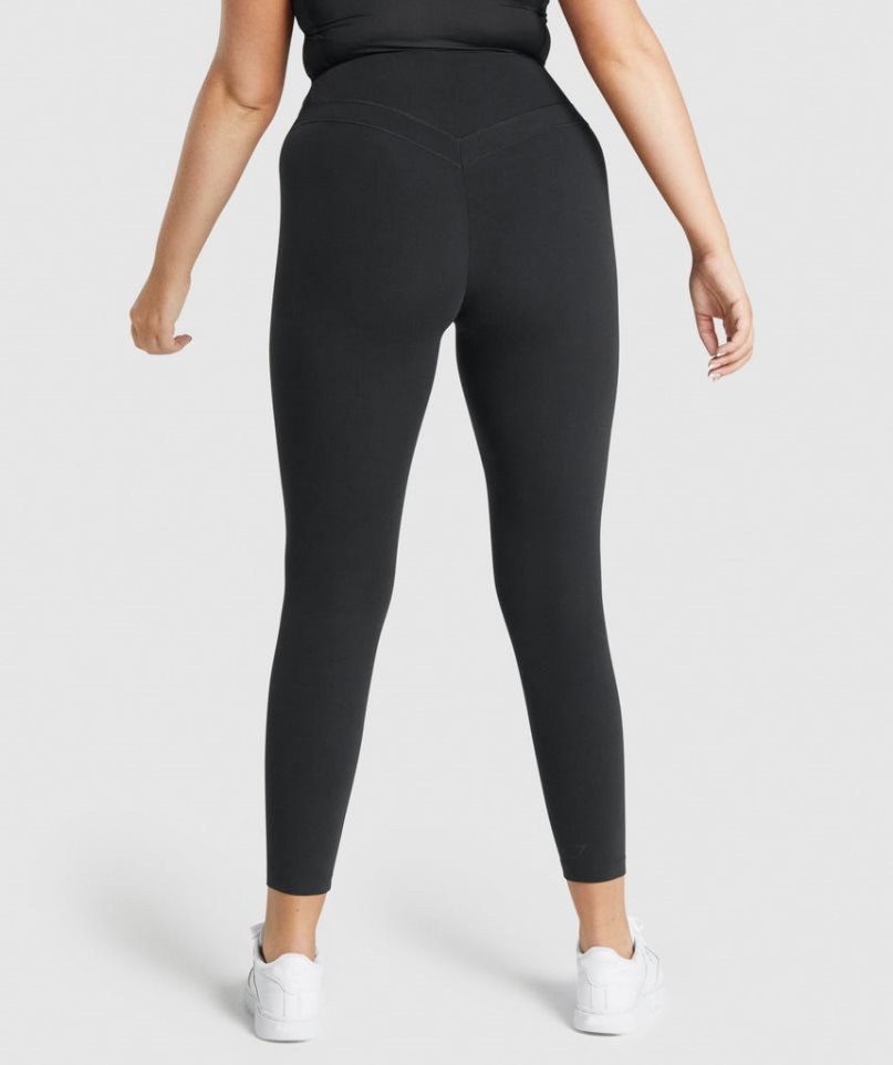 Gymshark Whitney High Rise Leggings Damen Schwarz | 56918KDGS