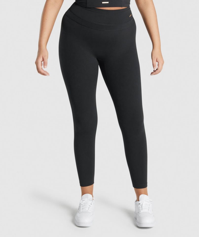 Gymshark Whitney High Rise Leggings Damen Schwarz | 56918KDGS