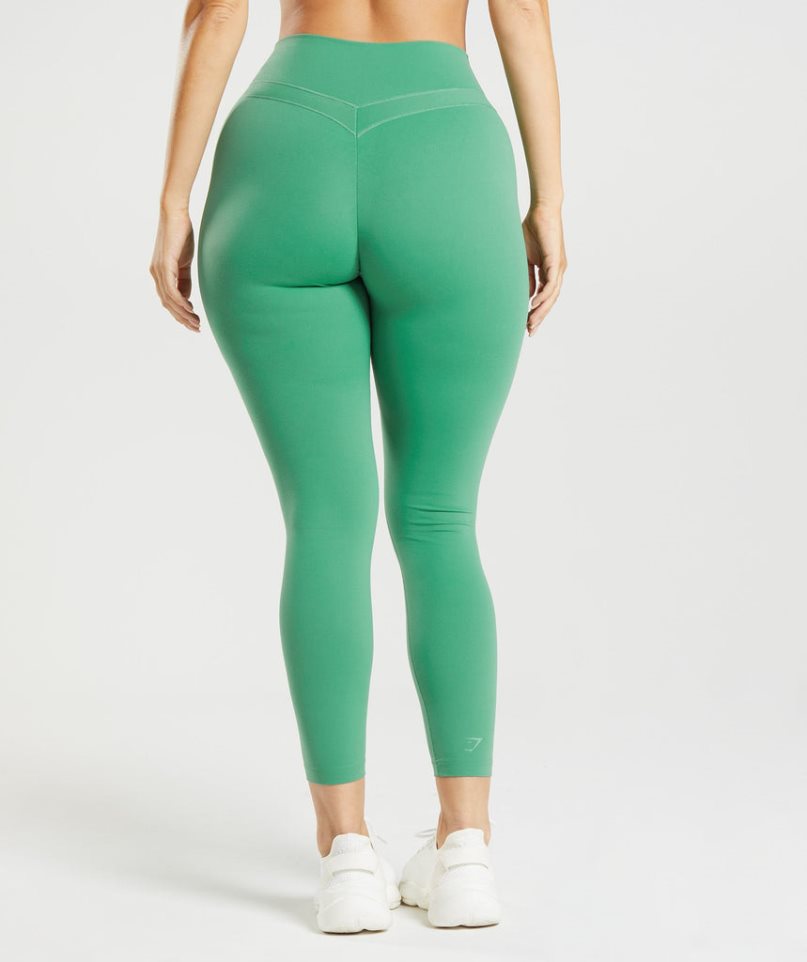 Gymshark Whitney High Rise Leggings Damen Grün | 89357UOXA