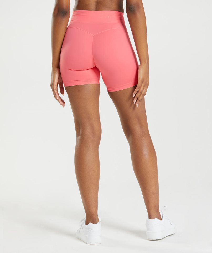 Gymshark Whitney Mesh Kurze Hose Damen Rosa | 93451TPLE