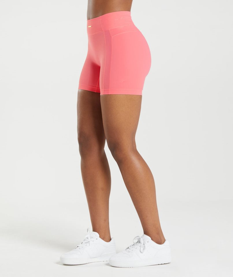 Gymshark Whitney Mesh Kurze Hose Damen Rosa | 93451TPLE