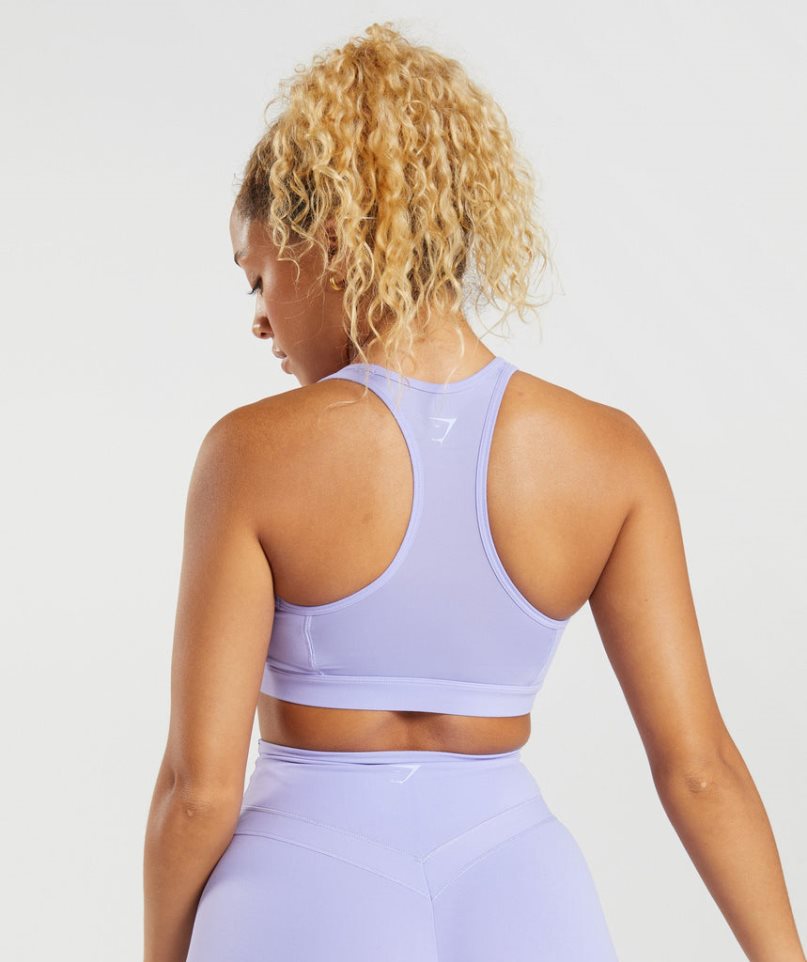 Gymshark Whitney Mesh Sport Bh Damen Lila | 16428PXHN